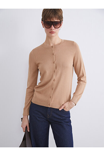 LC Waikiki Crew Neck Women's Knitwear Cardigan