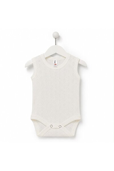 H&C COOLBOY H&C 100% Cotton Openwork Sleeveless Diamond Patterned Baby Bodysu...