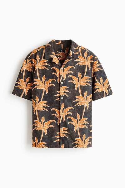 H&M Relaxed Fit Cotton resort shirt