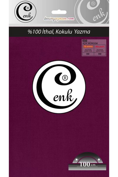CENK YAZMA Cenk Düz Renk Poşetli Oyalık Yazma (Açık Mürdüm) cenk-duz-032