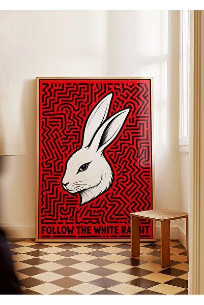 ARTHOUSECOLLECTIVE Beli zec - Poster bez okvira