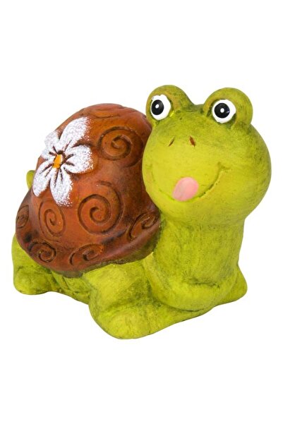 BAMI NETWORK Broasca Testoasa Decorativa Ceramica Verde pentru Gradina 11cm