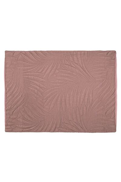 BAMI NETWORK Față de pernă roz cu model frunze 70x50 cm pentru decor modern