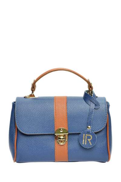 SimpleFind Isabella Rhea Geanta piele -Yvette-Albastru,Geanta de mana piele n...