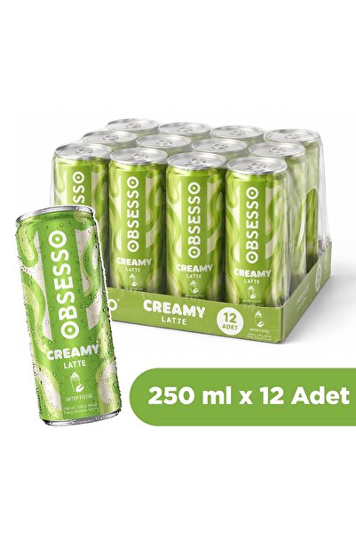 OBSESSO Creamy Antep Fıstığı Latte 250 ml x 12 Adet