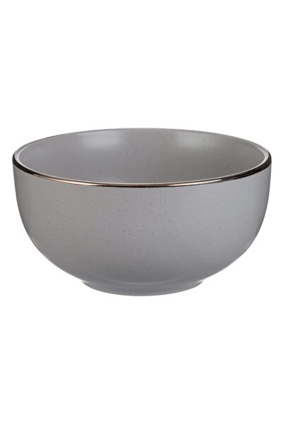 BAMI NETWORK Bol ceramic gri cu model puncte 700ml 15x7.5cm