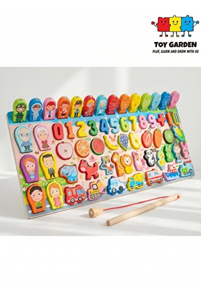 Generic Wooden Logarithmic Alphabet Number Learning Board Montessori Toy