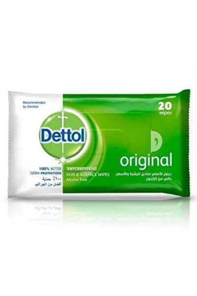 Dettol مناديل مطهرة أصلية - 20 قطعة