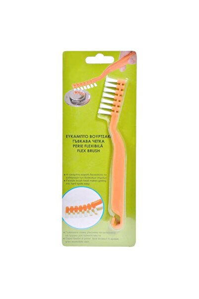 BAMI NETWORK Perie flexibila pentru curatat plastic portocalie 19cm