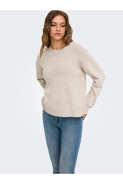 ONLY 15380548 ONLOLIVIA LS O-NECK CC KNT