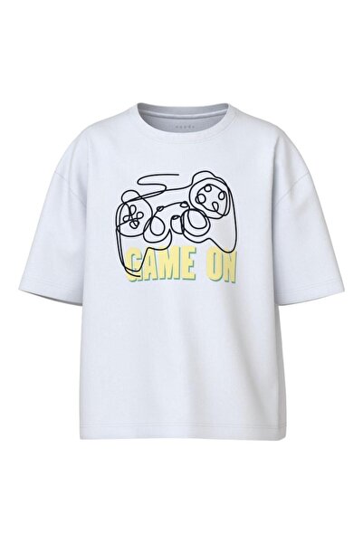 Name it Μπλούζα κοντομάνικη αγόρι "Game on" λευκή