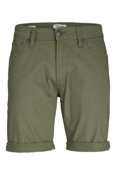 Jack & Jones Βερμούδα υφασμάτινη αγόρι "Rick" χακί