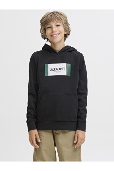 Jack & Jones Μπλούζα φούτερ αγόρι "Hayato sweat" μαύρη