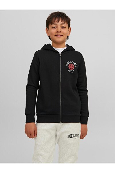 Jack & Jones Ζακέτα φούτερ "Quality" μαύρη