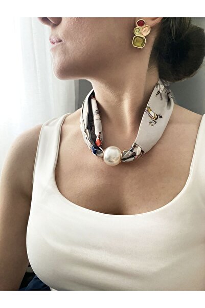 Gox Accessories Magnetic Tip Pearl Scarf