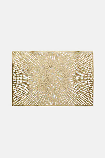 Cuisine Art Rectangular Place Mate, Gold