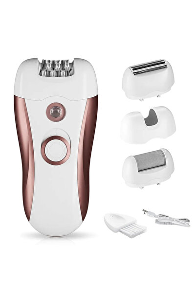 Morvena Picks Epilator electric fără fir 4-în-1 și aparat de îndepărtare a pă...
