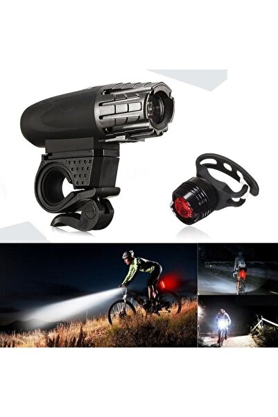 STARSTAR USB rechargeable LED bicycle light, bicycle front light + tail light...