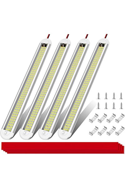Morvena Picks Pachet de 4 benzi luminoase LED de interior de 12V, 120 LED-uri...