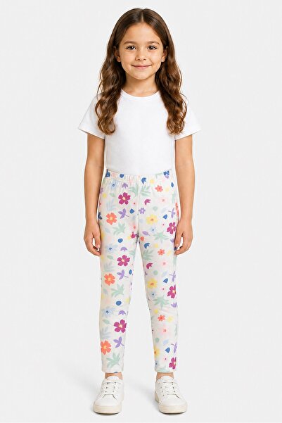Catimini Kids Girl Floral Print Leggings, Multicolor