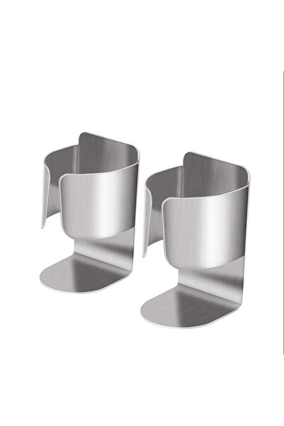 STARSTAR Two electric toothbrush holders, made of stainless steel, wall-mount...