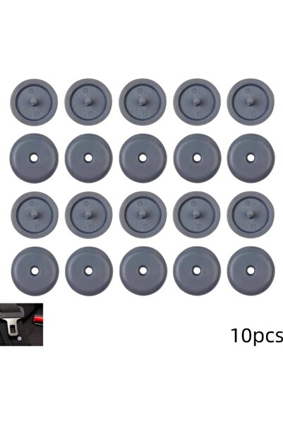 STARSTAR 10-Pair Pack - Universal Gray Seatbelt Stoppers - Suitable for All V...
