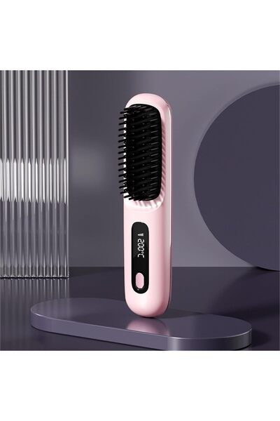 STARSTAR Heated comb for short hair, rechargeable cordless comb, 2-in-1 for s...