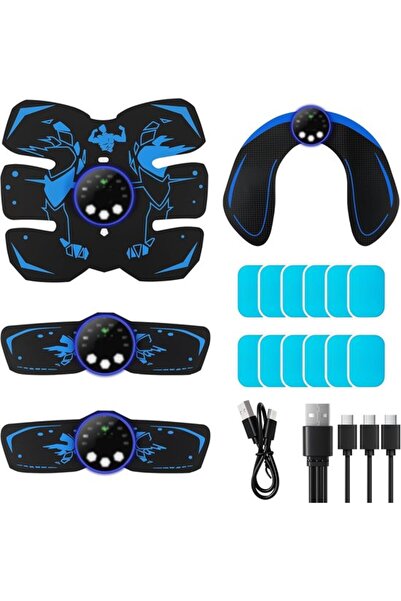 STARSTAR Wireless EMS Muscle Stimulator Set, Portable Abdominal, Arm & Leg Fi...