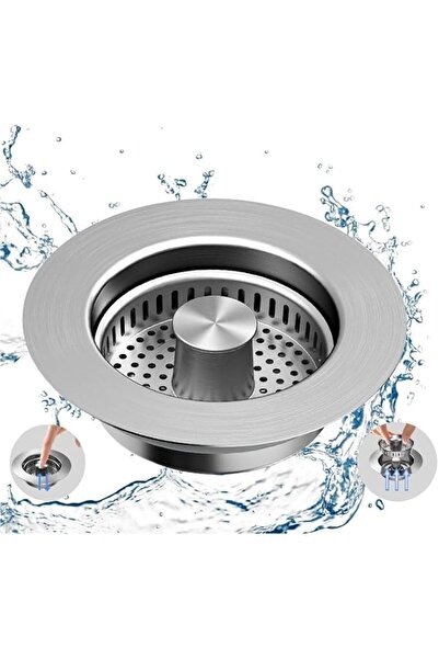 STARSTAR 3-in-1 Kitchen Sink - Drain Strap with Check Valve - Stainless Steel...