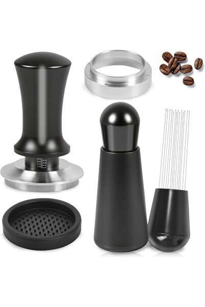 STARSTAR 51mm Calibrated Spring Tamper & Dosing Funnel Kit for Espresso Porta...