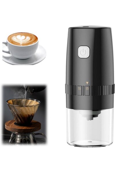 STARSTAR Portable USB Rechargeable Electric Coffee, Pepper & Salt Grinder, Ad...