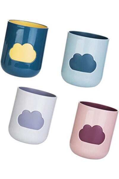 STARSTAR Toothbrush Cup, 4 Pieces Cloud Toothbrush Cups Travel Toothbrush Hol...