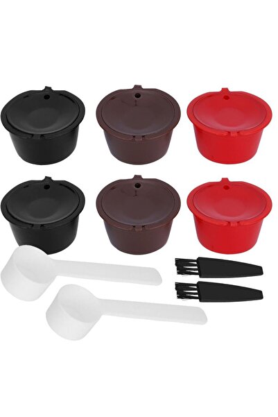STARSTAR Reusable, refillable coffee capsule filter cup set, including spoon ...