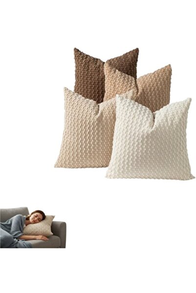 STARSTAR 4 - pc Set - Pillowcases - Light Brown Country Style Pillowcases - S...