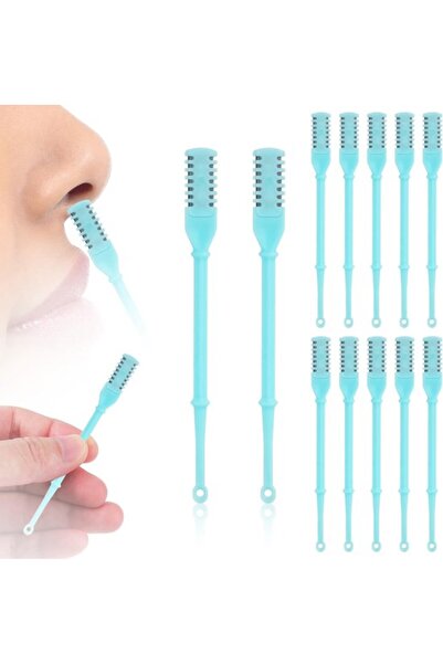 STARSTAR 12pc Manual 360° Rotating Nose Hair Cleaner with Ear Spoon, Double-S...