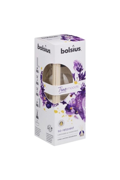 Bolsius Set 3 x Odorizant cu Betisoare True Moods Lavanda si Musetel, 45 ml