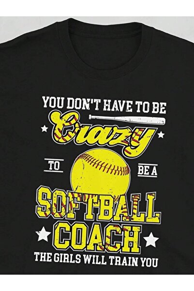 LİNA06 Funny Softball T-Shirt| 100% Relaxed Fit Men'S Tee With Vintage-Inspir...