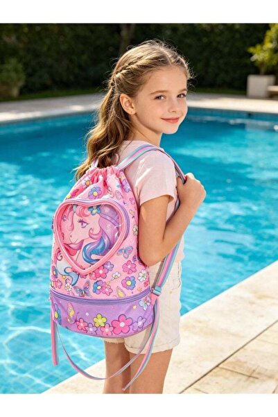 Five Dream House Kids Swim Bag Double Waterproof Swimming Backpack for Kids B...