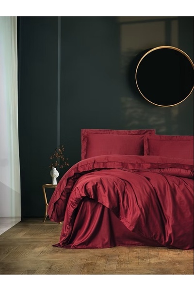 OEM Pillowcase set + pillowcase front, 100% cotton satin, 135x200 cm + 80x80 ...