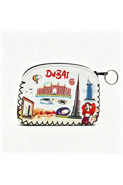 ARIANA Dubai Tourist Scenery Compact Coin Purse, Lightweight Zippered Keychai...