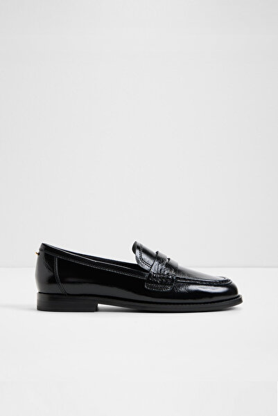 Aldo GENOA - Kadın Hakiki Deri Siyah Kalın Topuklu Loafer