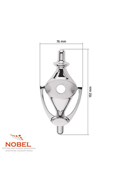 Nobel Kumru Kapı Taktak, Çelik Kapı Tokmağı, Alüminyum, Saten