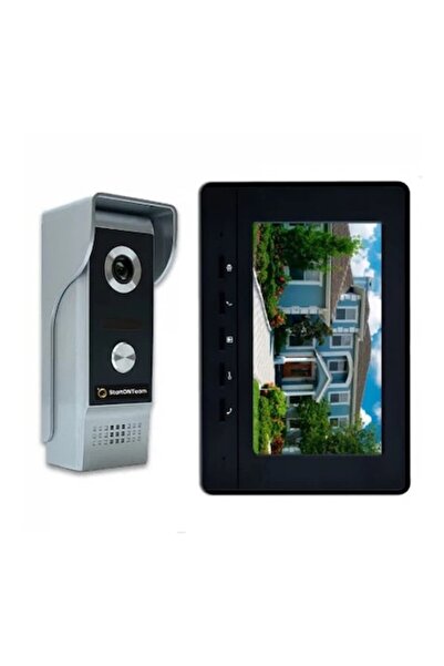 StartONTeam Smart Outdoor Video Intercom Kit with Recording, 7" LCD Monitor, ...