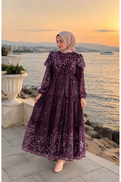 Moda Fatma şifon astarlı elbise