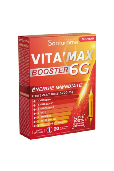 SANTAROME Supliment Alimentar pentru Vitalitate - Bio Vita'Max Booster 6G, 20...