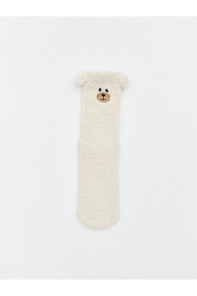 LC Waikiki Bear Figured Non-Slip Sole Women's Homewear Sock