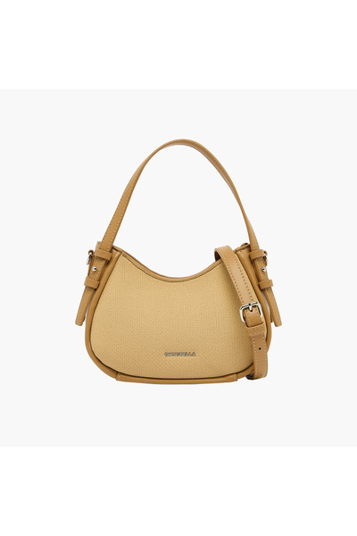 Chrisbella Solid Shoulder Bag with Detachable Strap