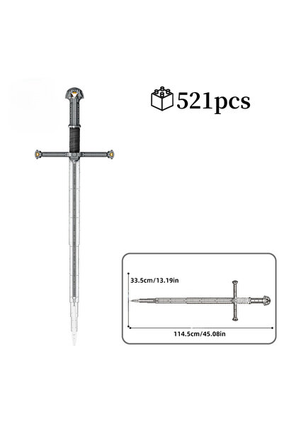 Choice1 521pcs Creative Famous Samurai Sword Weapon Model Building Blocks Lor...