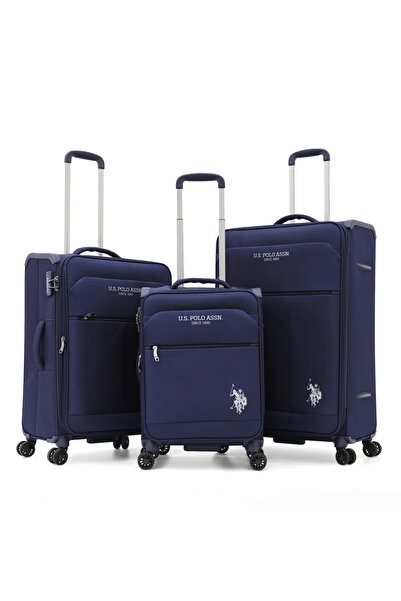 U.S. Polo Assn. 3-Piece Softshell Luggage Set | 20" 24" 28" Spinner Suitcases...