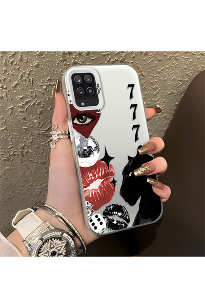 ARTISHELL Samsung Galaxy A12/M12 Uyumlu Siyah Panter Motifli Lens Koruma Tele...